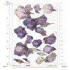 dekoracyjne wzory, motywy kwiatowe, bukiet kwiatów, Ogród Muz, Garden of Muses * Mulberry decoupage paper FPA1005, decorative patterns, floral motifs, bouquet of flowers, Garden of Muses *Seria Garden of Muses